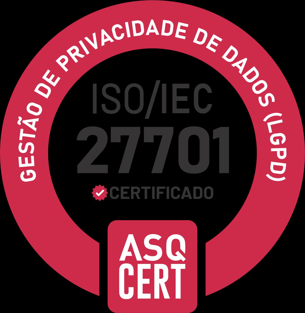 ISO 27701 — Privacidade (extensão da ISO 27001)